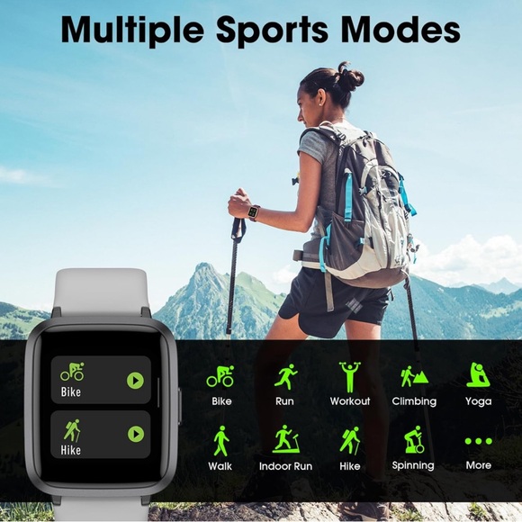 Smart Watch, Fitness Tracker with Touchscreen, Heart Rate Monitor - Picture 2 of 4